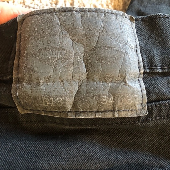 Mens Levi’s black denim red tag jeans some stretch 5 pocket 34 x 32 - Picture 6 of 6